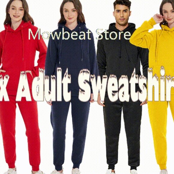 Unisex Anime Print Hoodie Sweatsuit Set Casual Cosplay Jogger Outfit - Picture 4 of 4